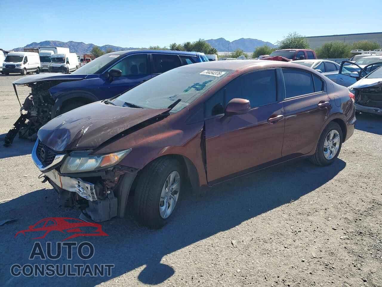 HONDA CIVIC 2013 - 19XFB2F52DE295196
