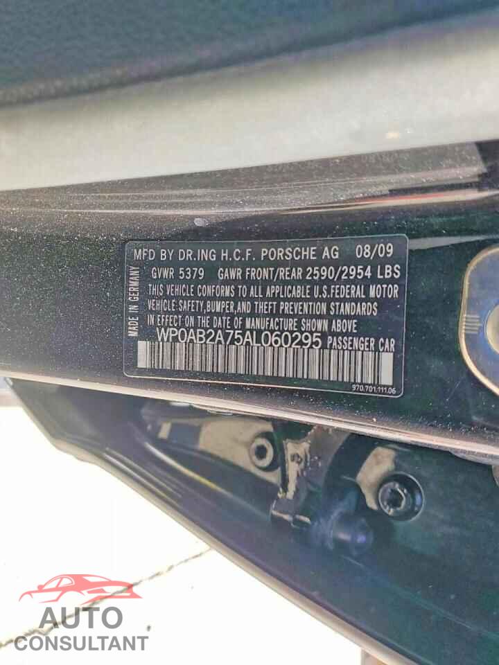 PORSCHE PANAMERA 2010 - WP0AB2A75AL060295