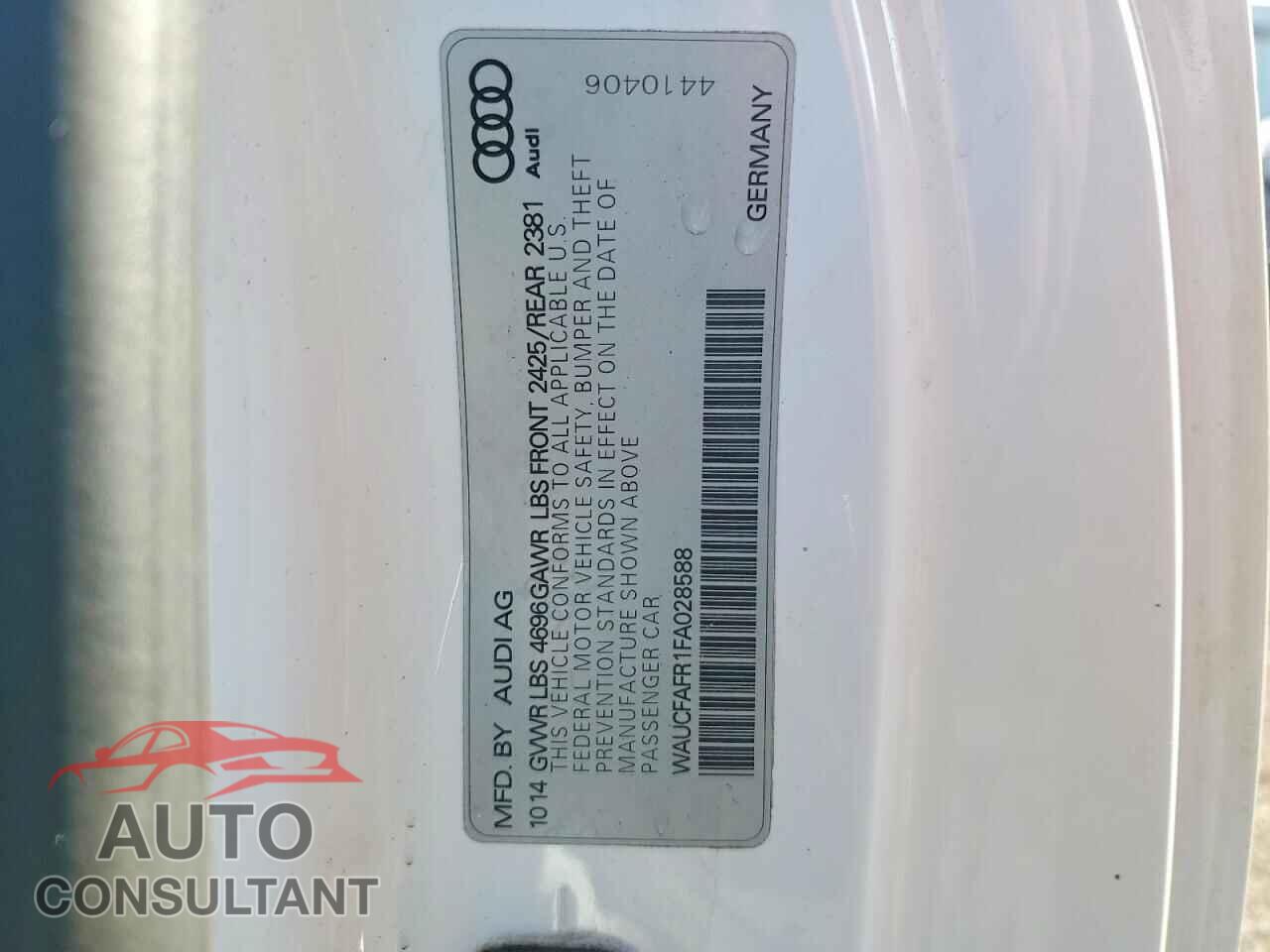 AUDI A5 2015 - WAUCFAFR1FA028588