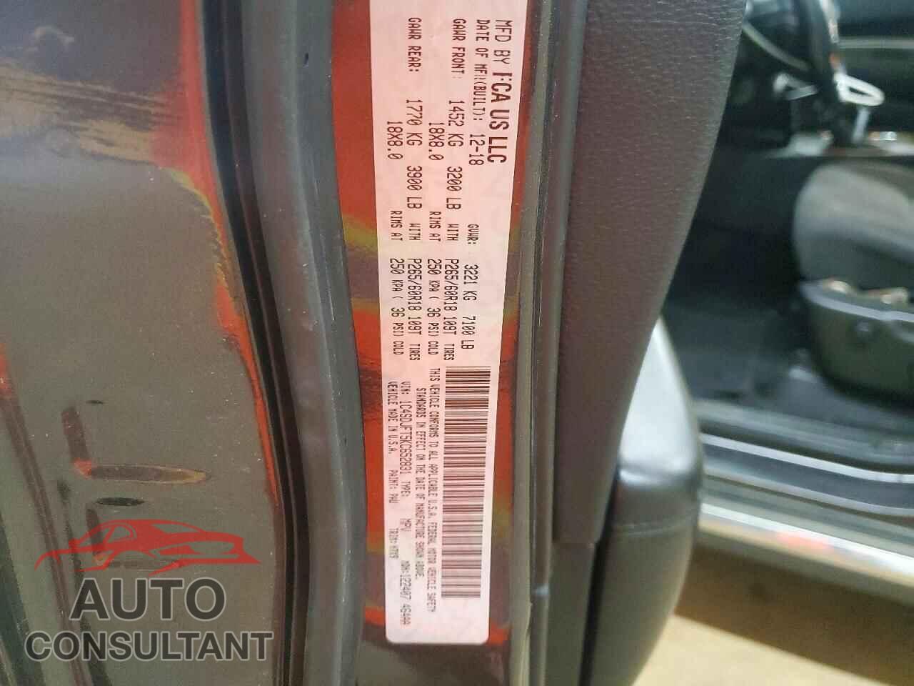 DODGE DURANGO 2019 - 1C4SDJFT5KC652831