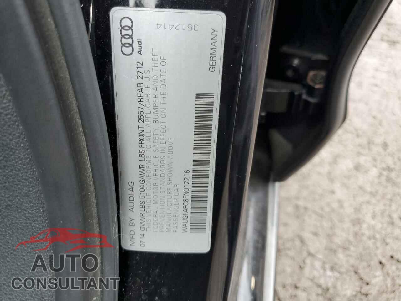 AUDI A6 2015 - WAUGFAFC8FN012216