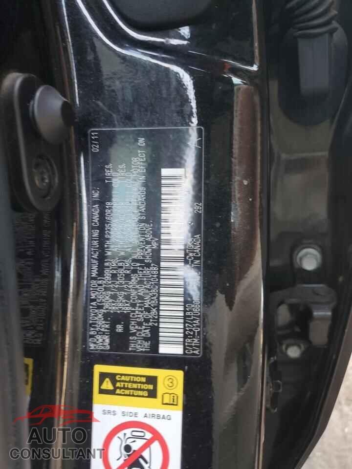 LEXUS RX350 2011 - 2T2BK1BA3BC104887