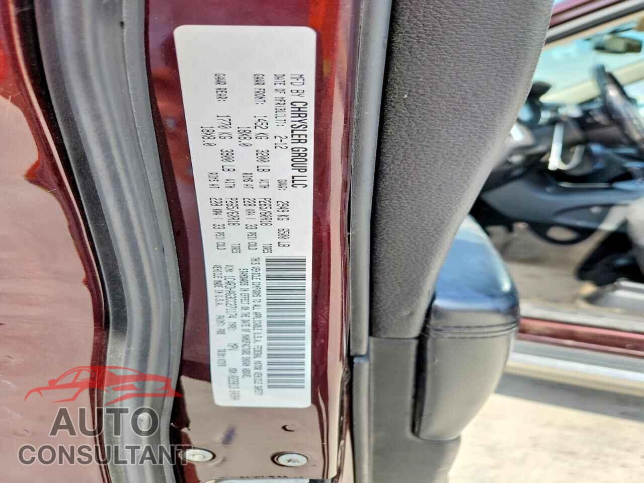 DODGE DURANGO 2012 - 1C4RDHAG3CC271174