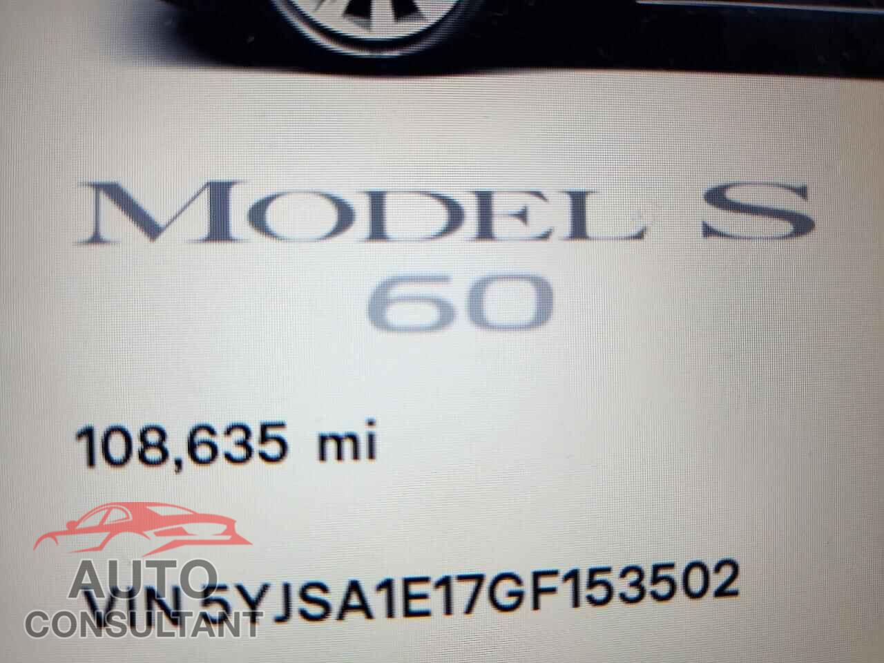 TESLA MODEL S 2016 - 5YJSA1E17GF153502