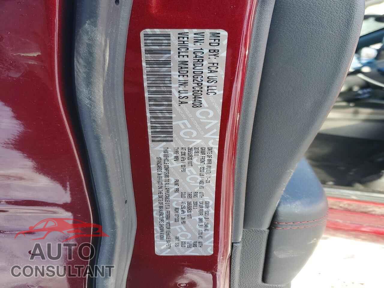 DODGE DURANGO 2023 - 1C4RDJDG2PC604408