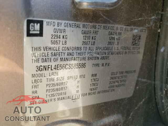 CHEVROLET CAPTIVA 2012 - 3GNFL4E56CS585586