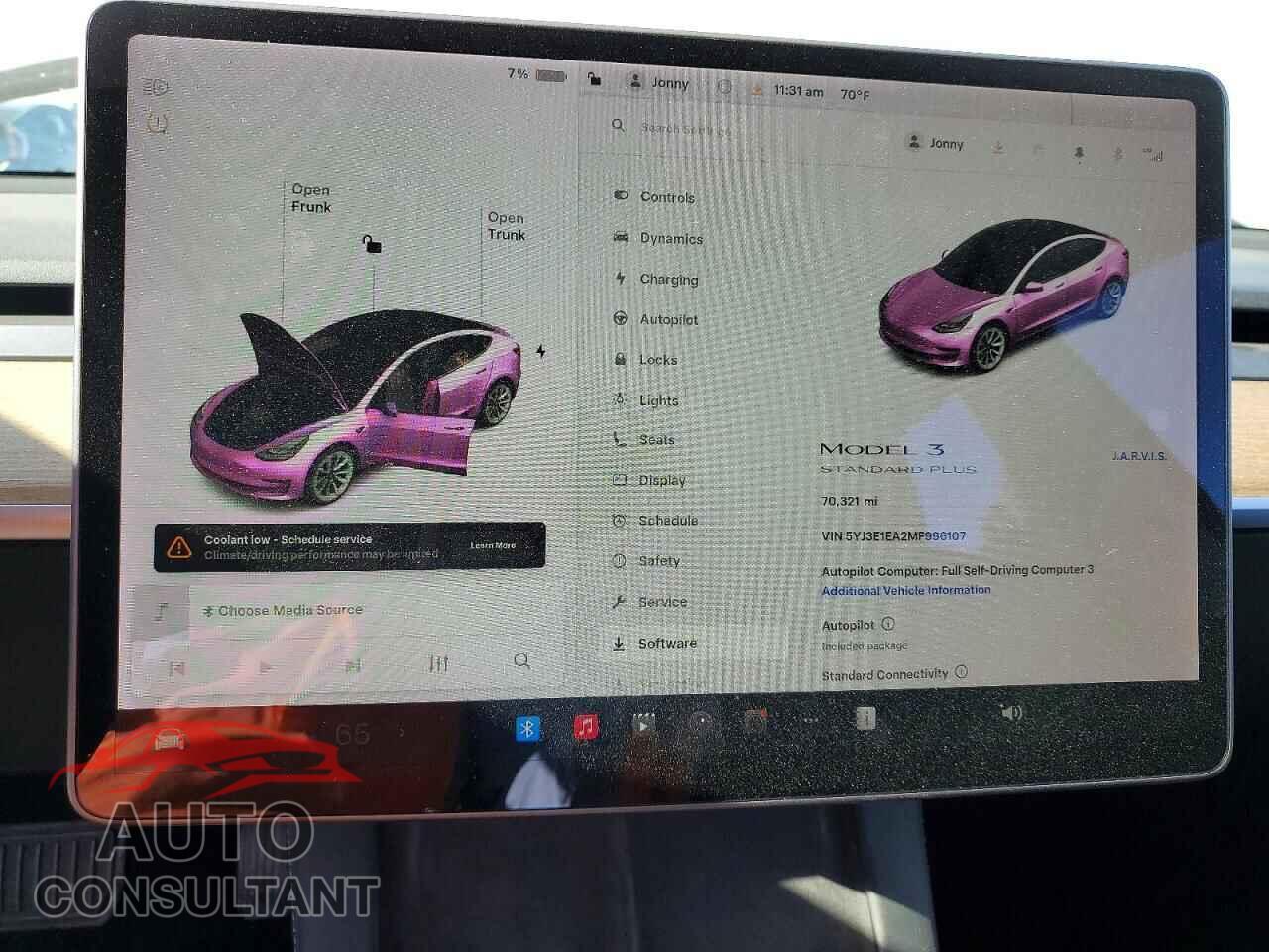 TESLA MODEL 3 2021 - 5YJ3E1EA2MF996107