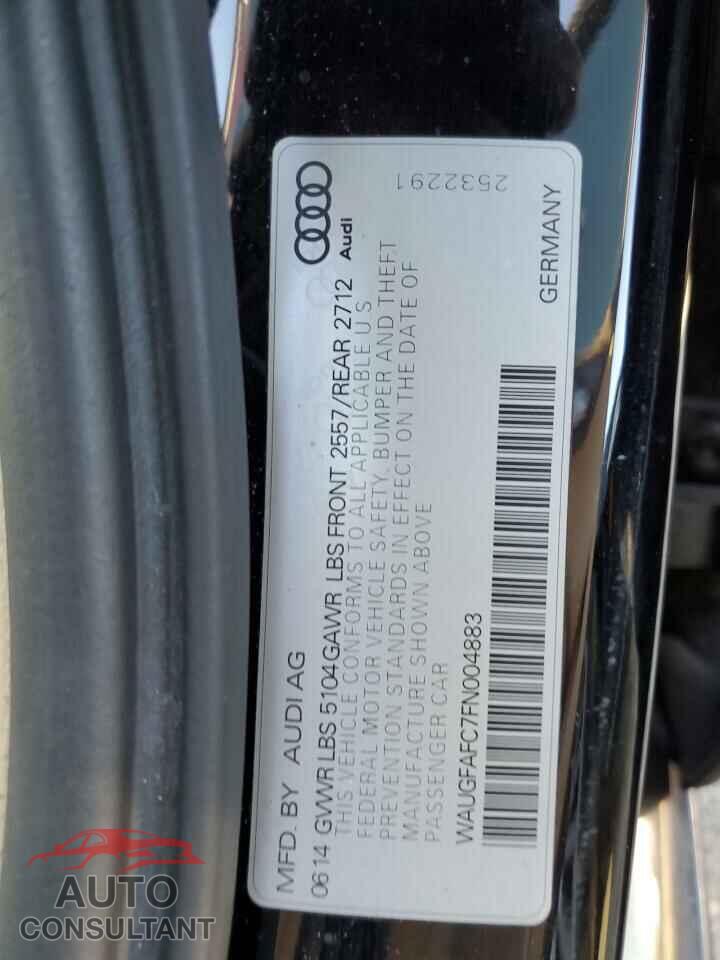 AUDI A6 2015 - WAUGFAFC7FN004883