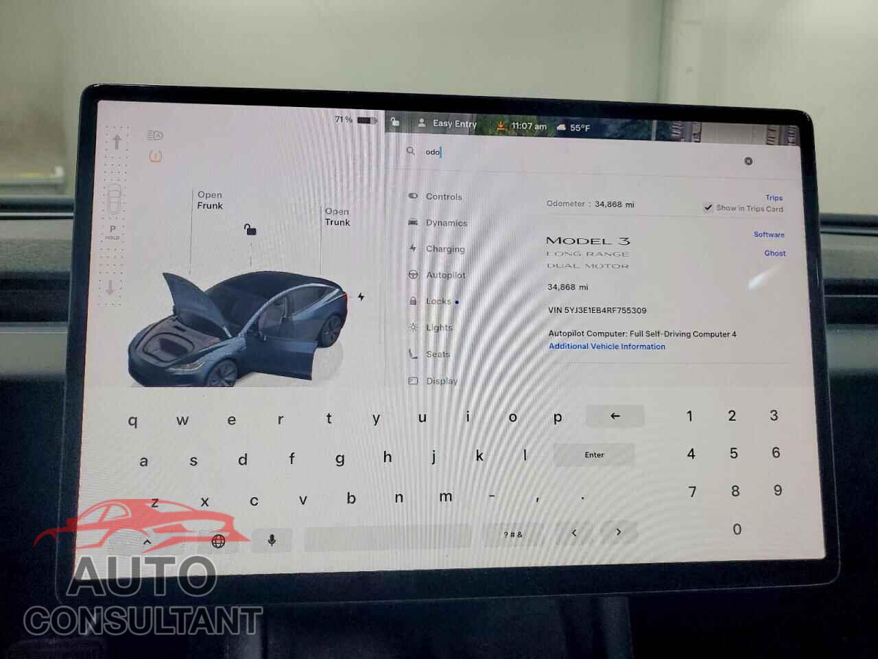 TESLA MODEL 3 2024 - 5YJ3E1EB4RF755309