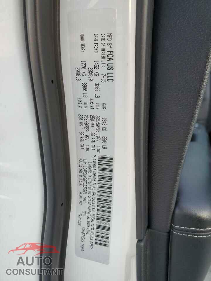 DODGE DURANGO 2015 - 1C4RDHAG6FC937321