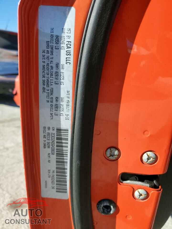 DODGE CHALLENGER 2016 - 2C3CDZAG5GH338330