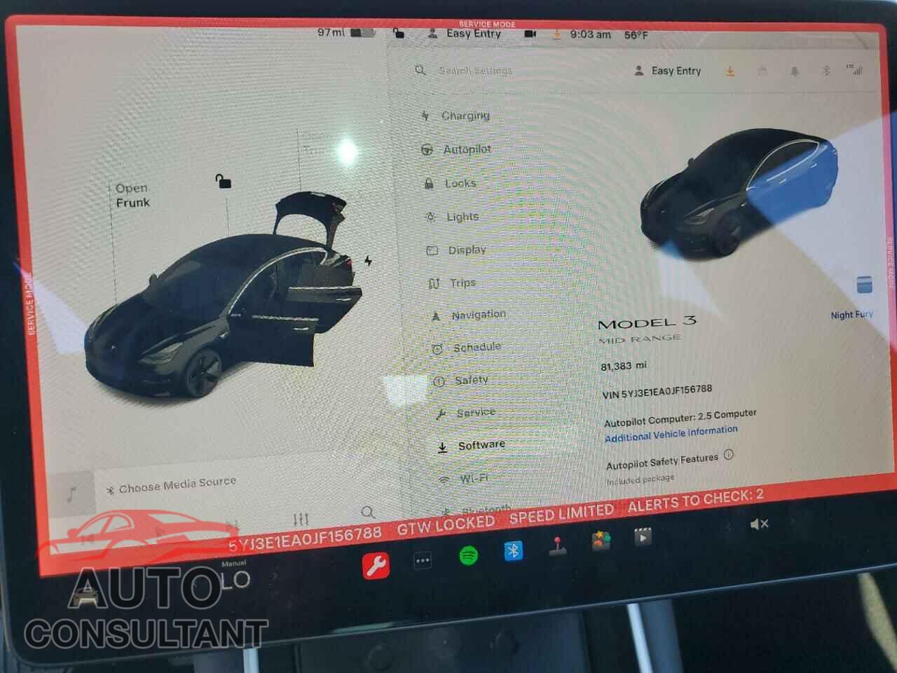TESLA MODEL 3 2018 - 5YJ3E1EA0JF156788