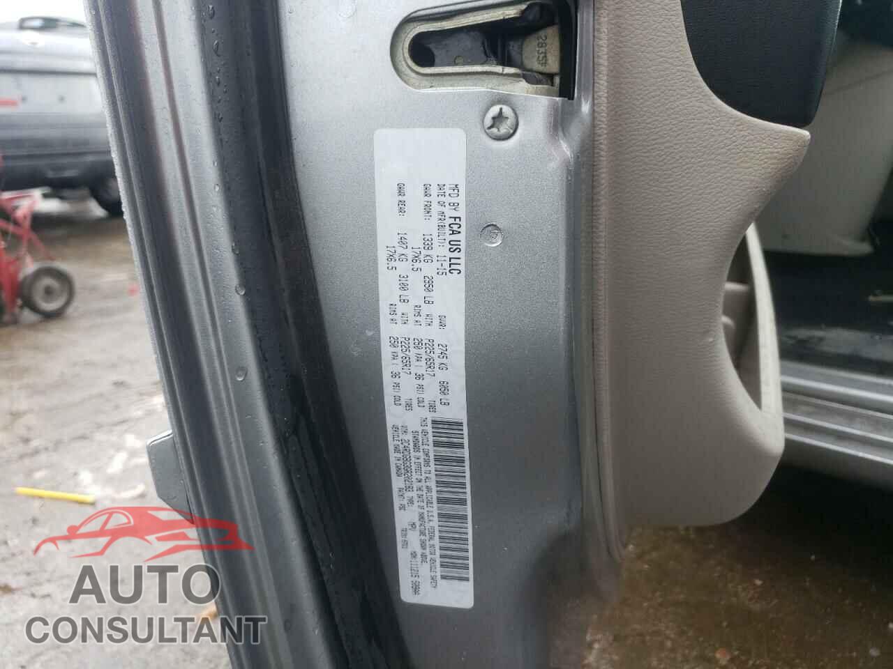 DODGE CARAVAN 2016 - 2C4RDGBG3GR202183