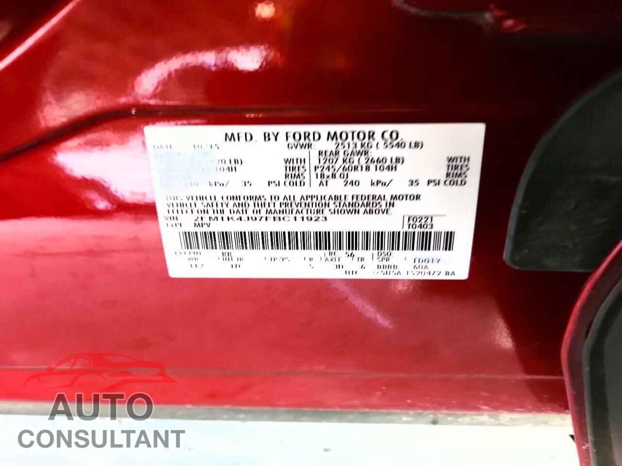 FORD EDGE 2015 - 2FMTK4J97FBC11923