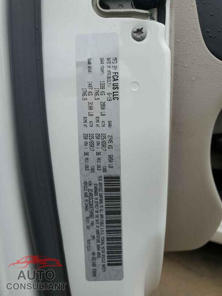 DODGE CARAVAN 2019 - 2C4RDGCG3KR724982