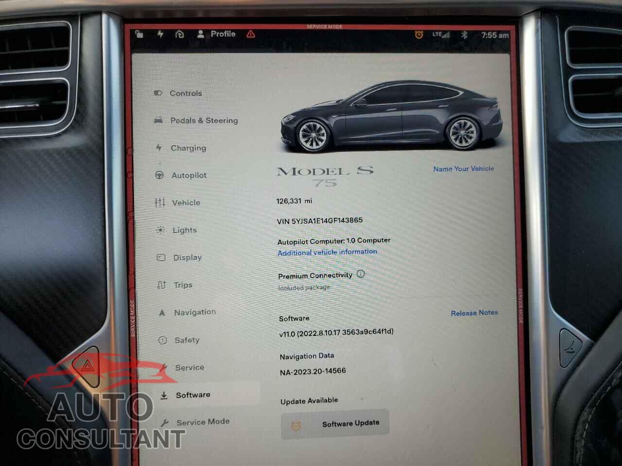 TESLA MODEL S 2016 - 5YJSA1E14GF143865