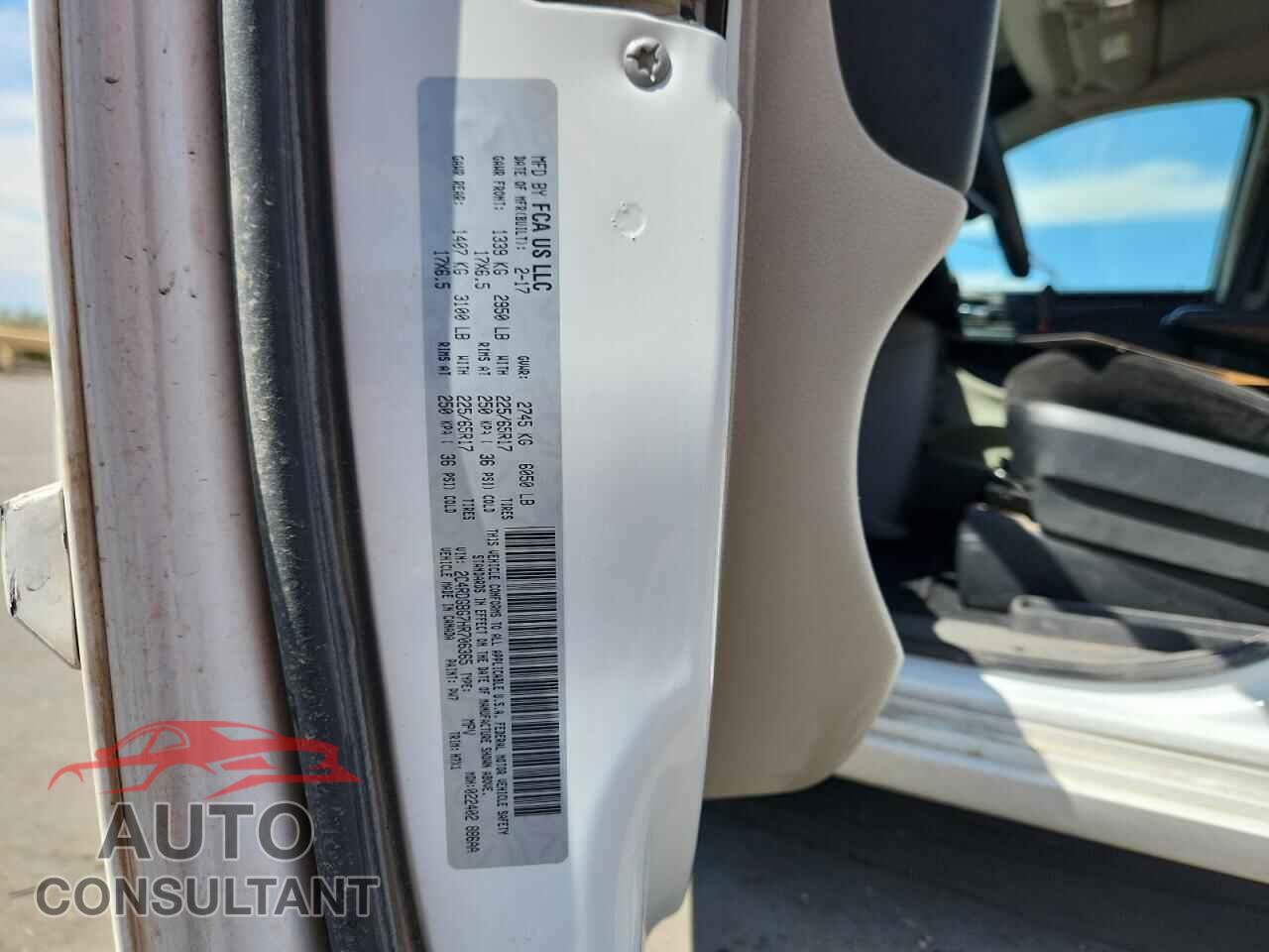 DODGE CARAVAN 2017 - 2C4RDGBG7HR706365
