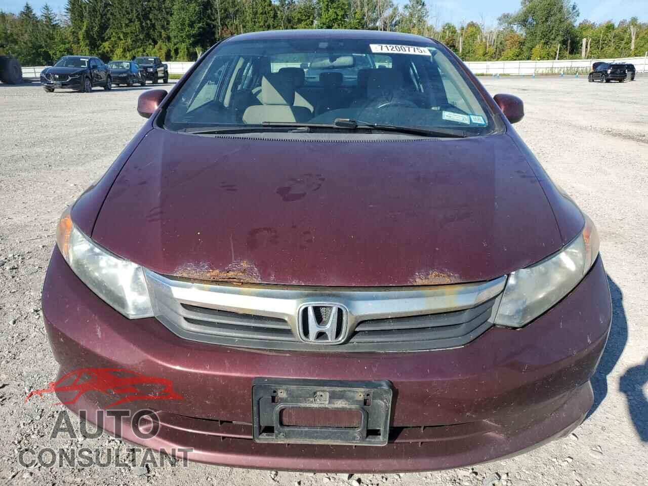 HONDA CIVIC 2012 - 2HGFB2F57CH531636