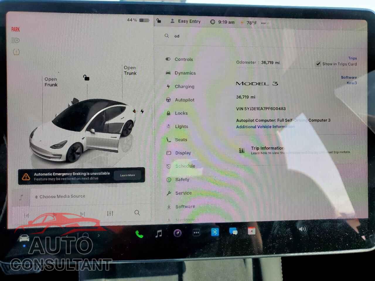 TESLA MODEL 3 2023 - 5YJ3E1EA7PF600483
