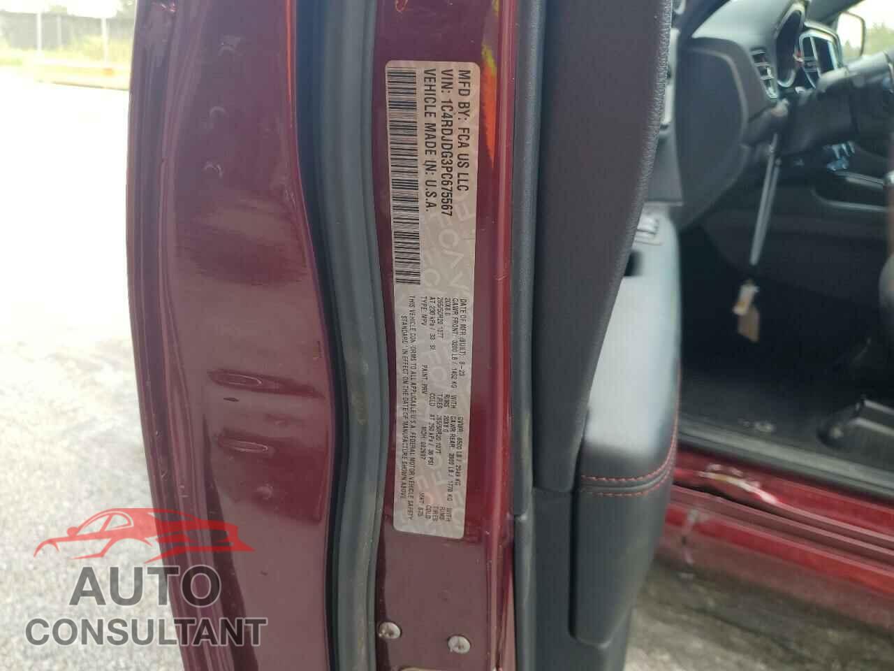 DODGE DURANGO 2023 - 1C4RDJDG3PC675567