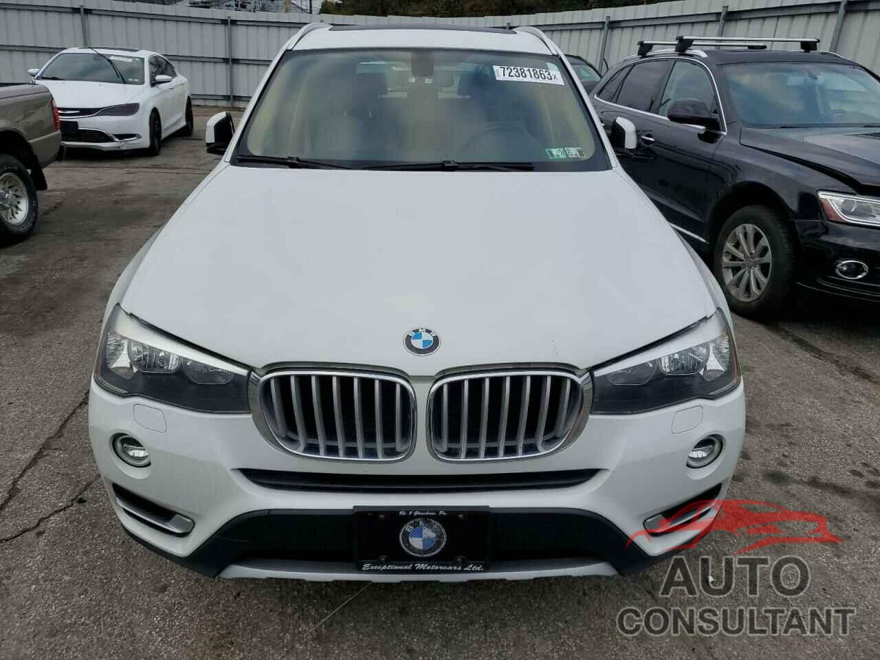 BMW X3 2016 - 5UXWX9C5XG0D62821