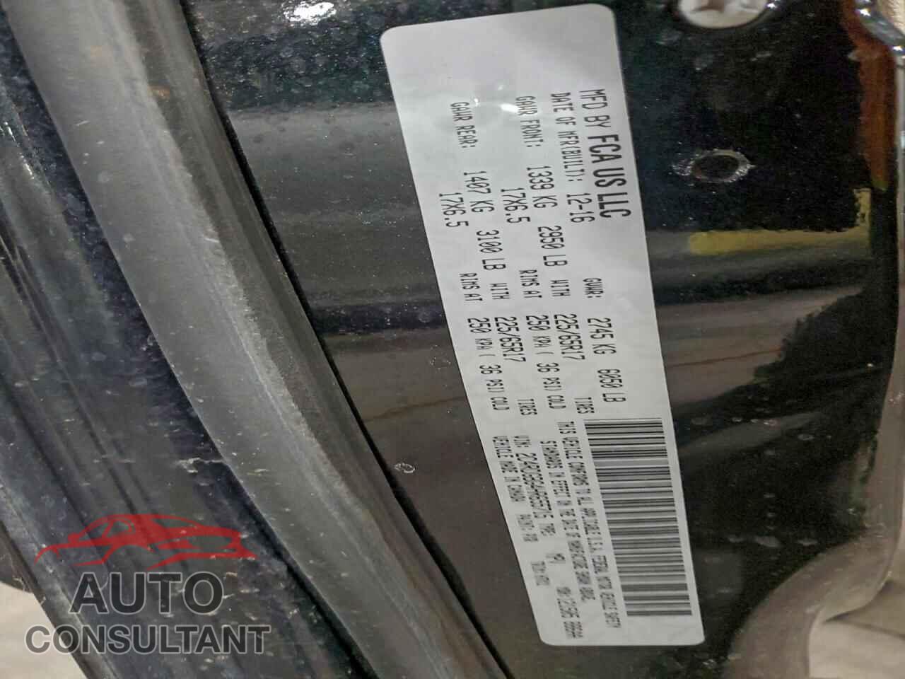 DODGE CARAVAN 2017 - 2C4RDGBG4HR655715