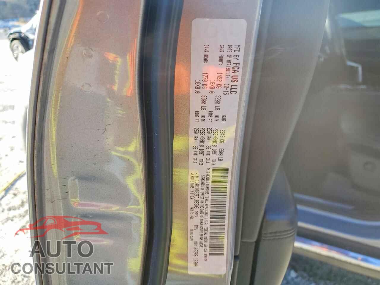 DODGE DURANGO 2015 - 1C4RDHDG2FC186505