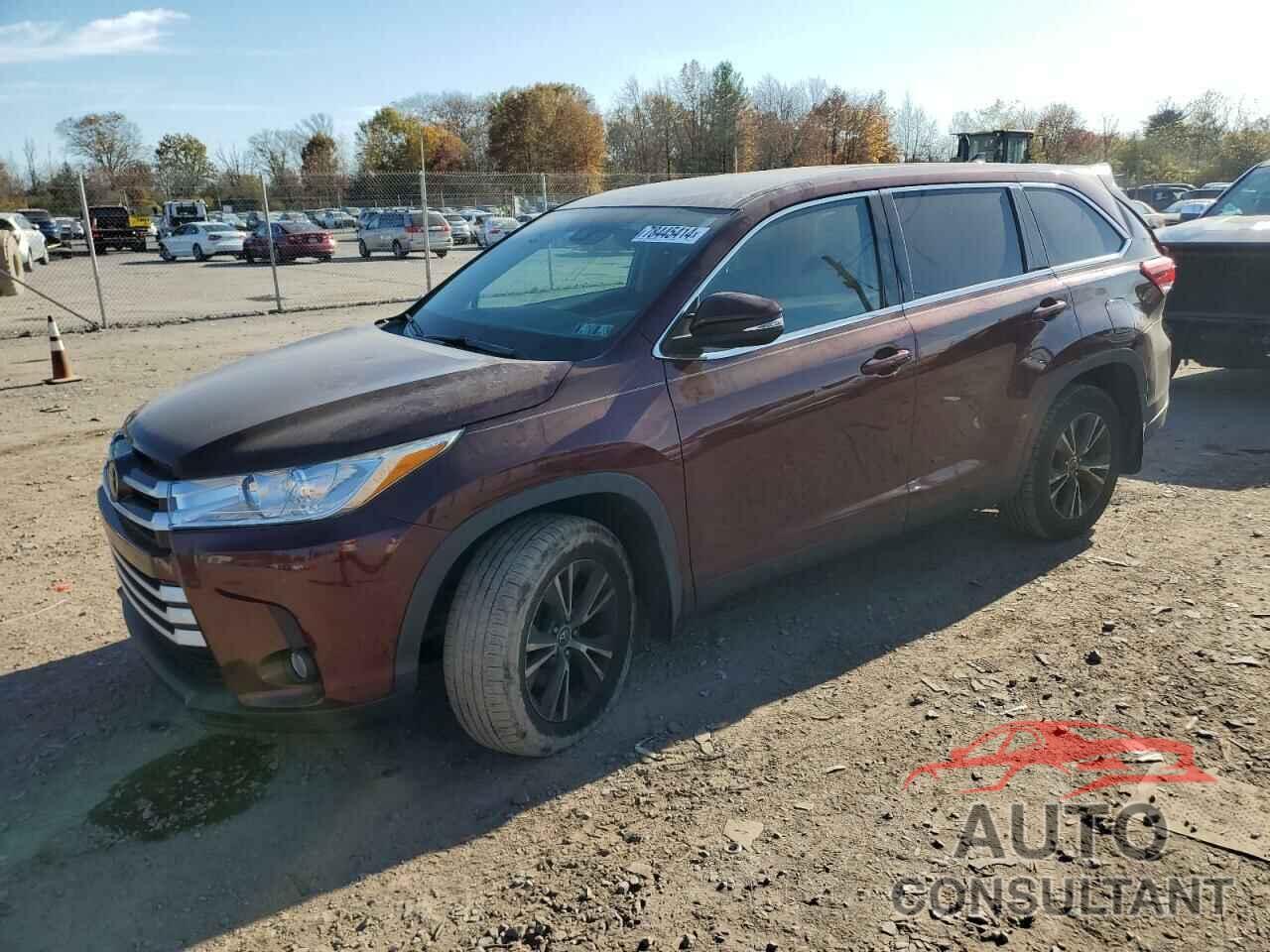 TOYOTA HIGHLANDER 2019 - 5TDBZRFH6KS930243