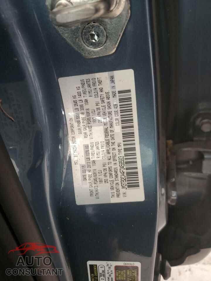MAZDA CX-9 2015 - JM3TB2CA4F0458583