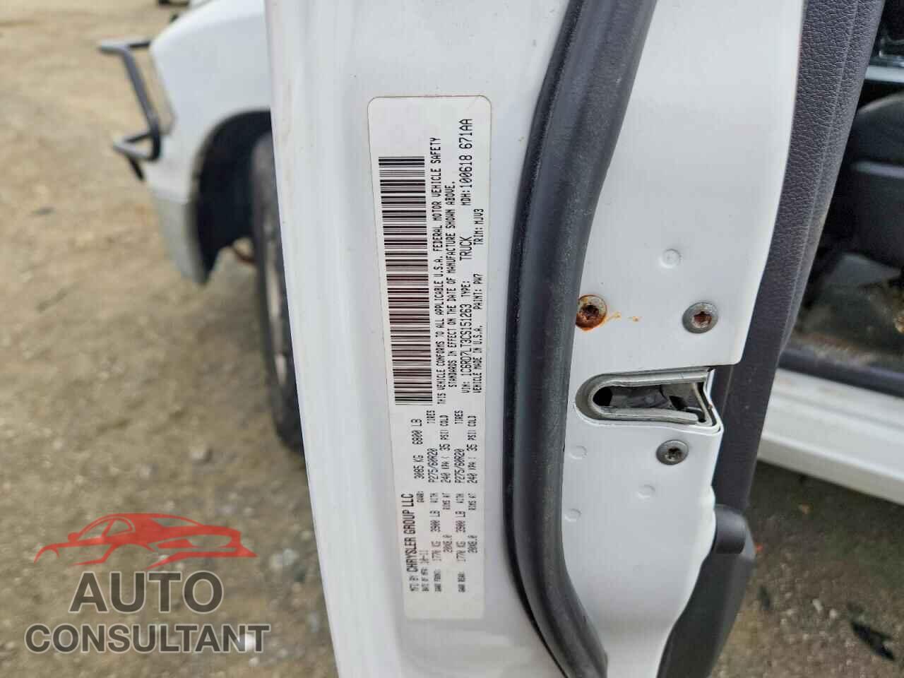 DODGE RAM 1500 2012 - 1C6RD7LT3CS151263