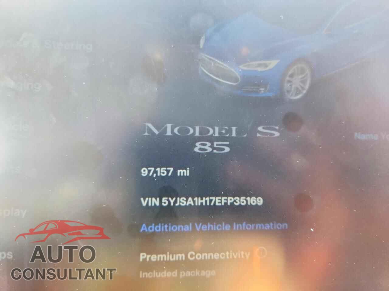 TESLA MODEL S 2014 - 5YJSA1H17EFP35169