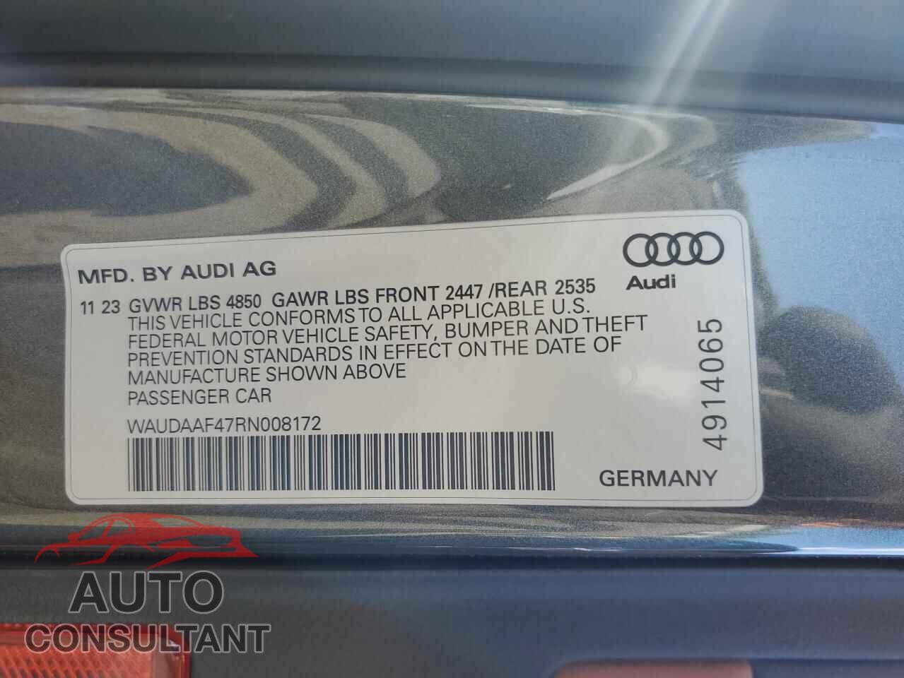 AUDI A4 2024 - WAUDAAF47RN008172
