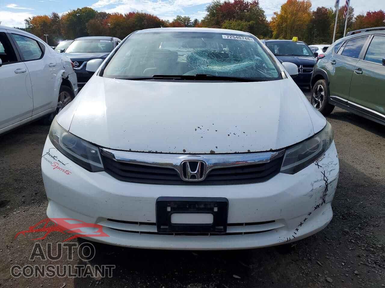 HONDA CIVIC 2012 - 19XFB2F52CE025898