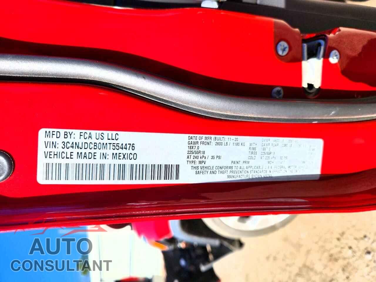 JEEP COMPASS 2021 - 3C4NJDCB0MT554476