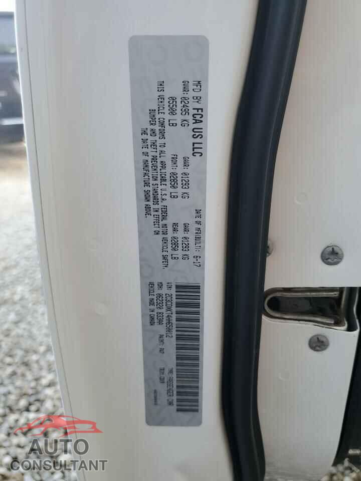 DODGE CHARGER 2017 - 2C3CDXKT4HH650012