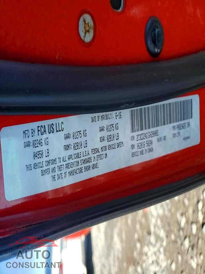 DODGE CHALLENGER 2016 - 2C3CDZAG1GH290065