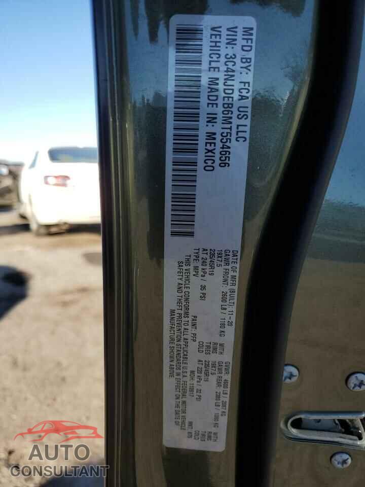 JEEP COMPASS 2021 - 3C4NJDEB6MT554656