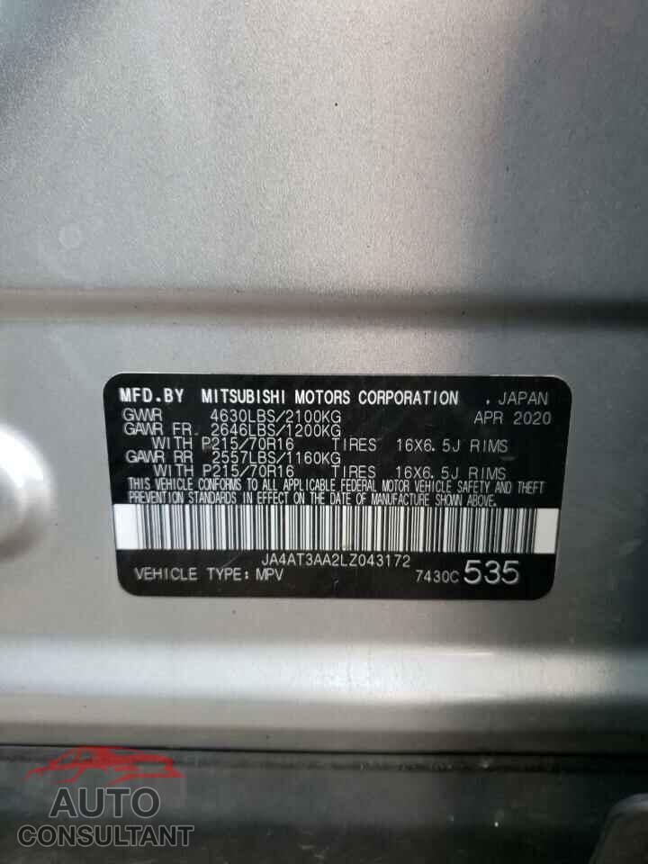 MITSUBISHI ECLIPSE 2020 - JA4AT3AA2LZ043172