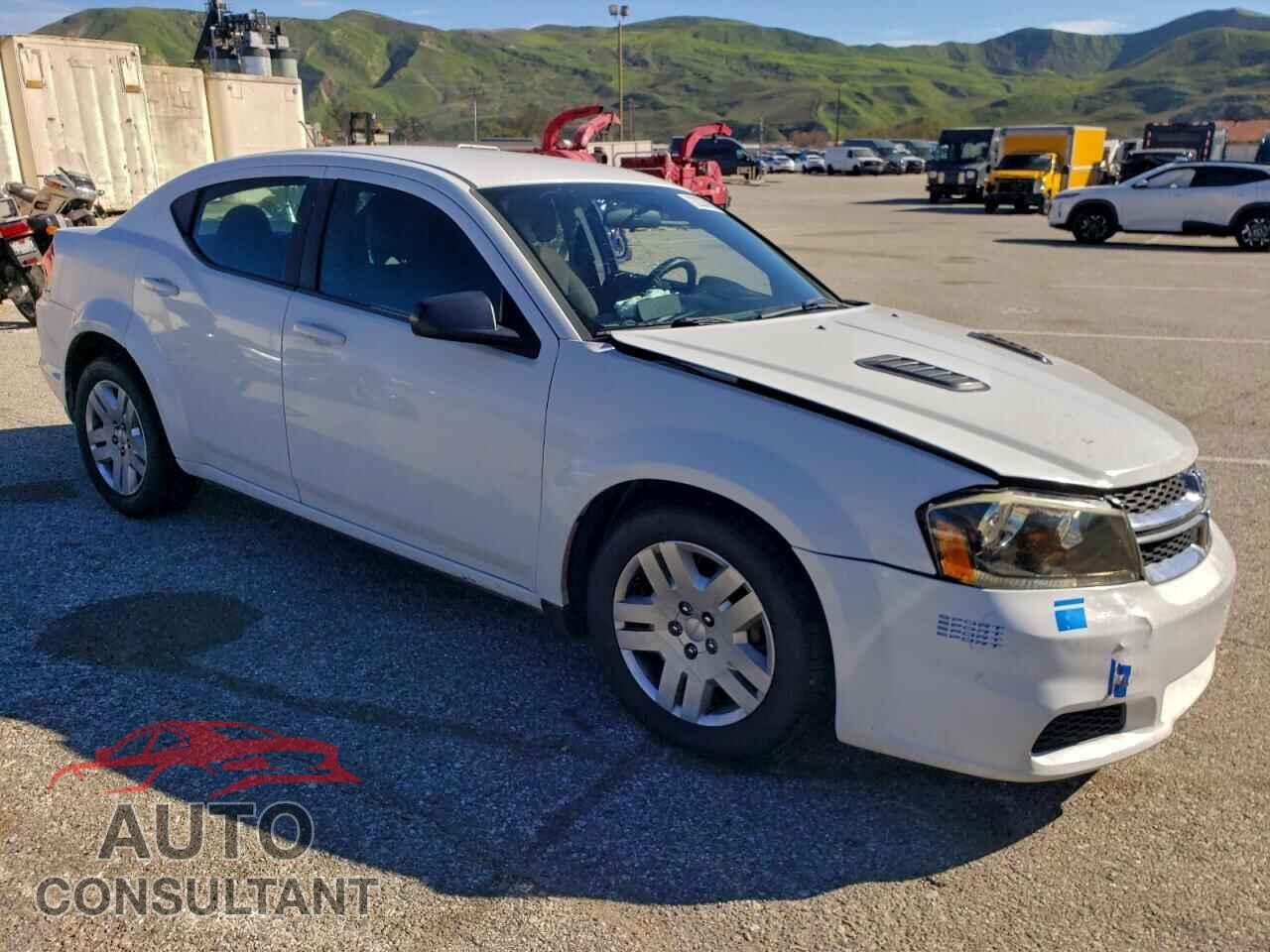 DODGE AVENGER 2012 - 1C3CDZAB2CN310782