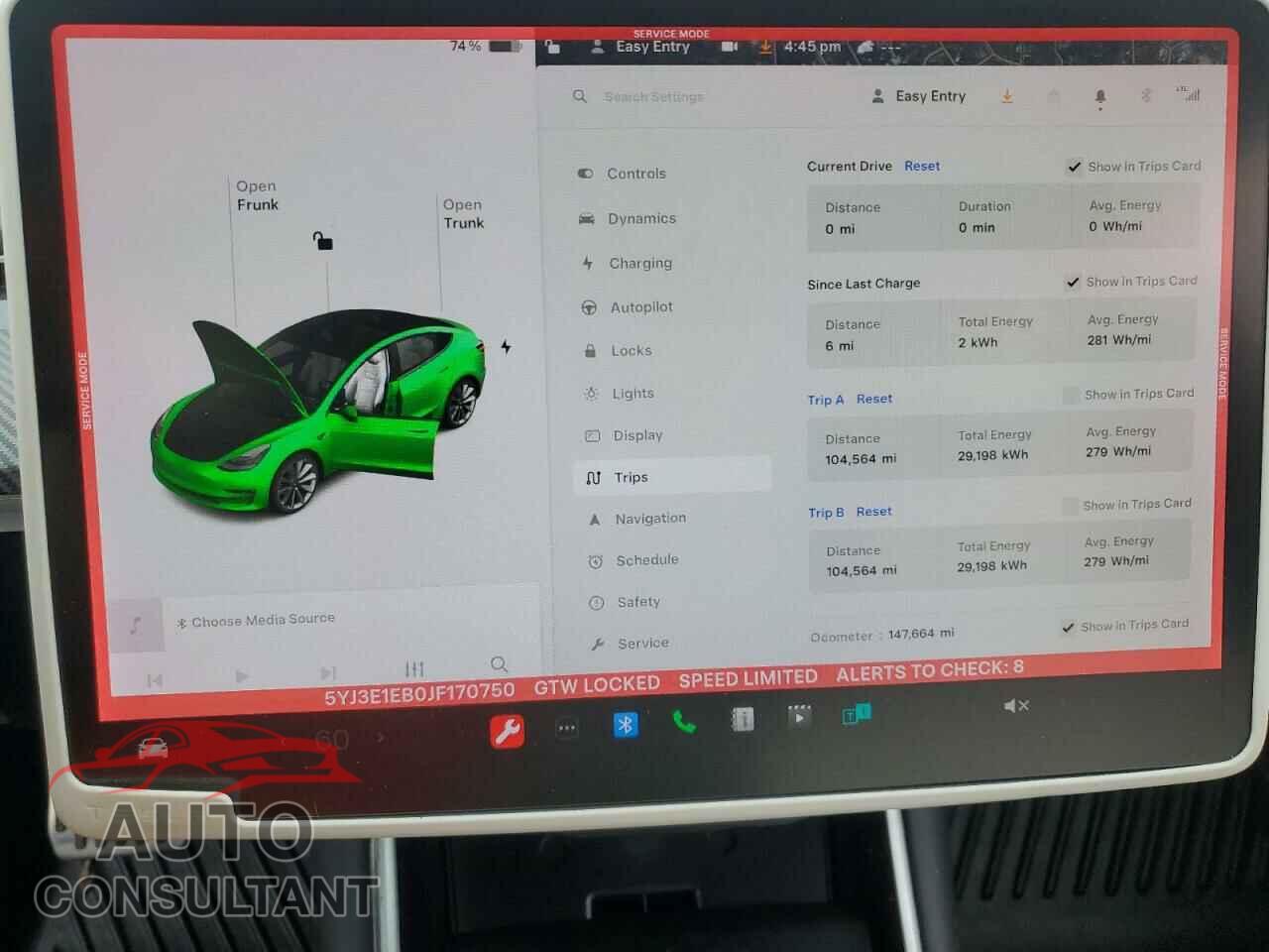 TESLA MODEL 3 2018 - 5YJ3E1EB0JF170750