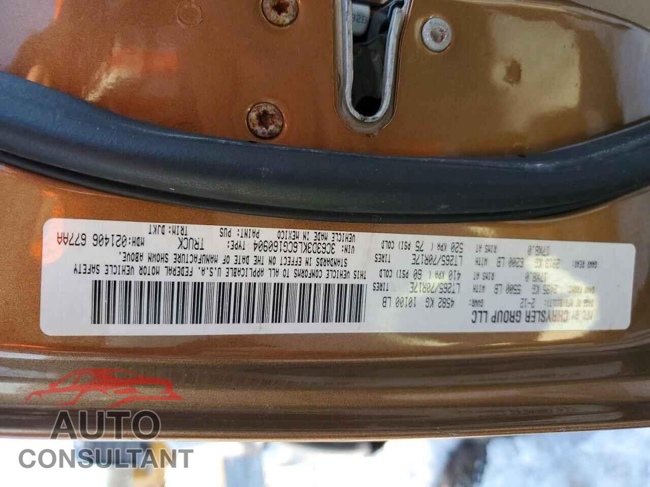 DODGE RAM 3500 2012 - 3C63D3KL6CG160904
