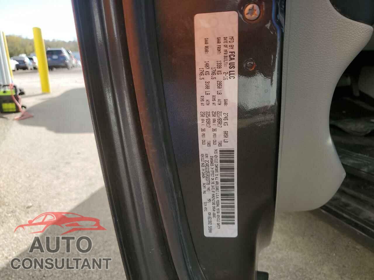 DODGE CARAVAN 2016 - 2C4RDGCG5GR323778