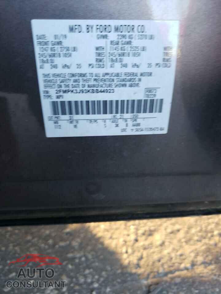 FORD EDGE 2019 - 2FMPK3J93KBB44923