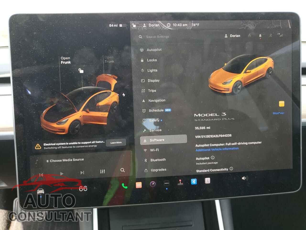 TESLA MODEL 3 2020 - 5YJ3E1EA2LF644238