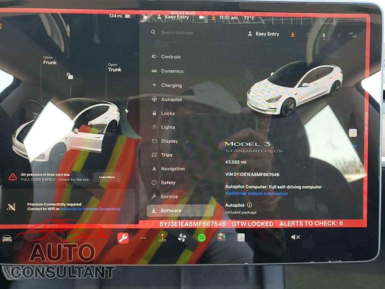 TESLA MODEL 3 2021 - 5YJ3E1EA8MF867546