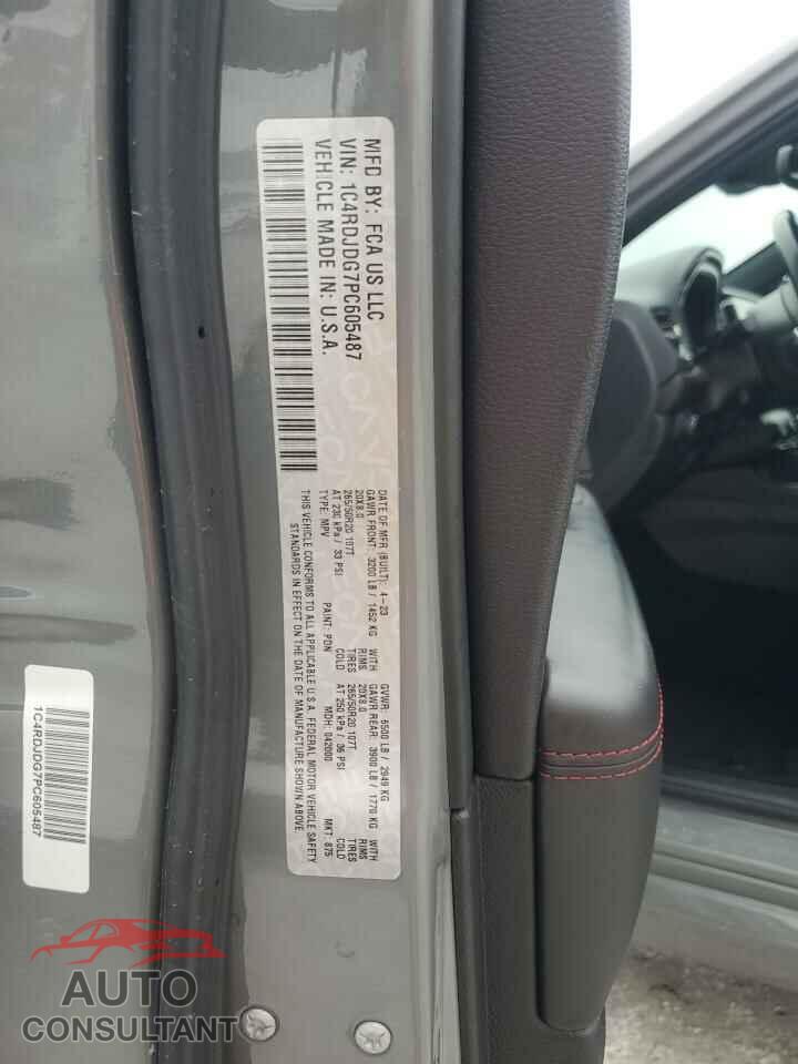 DODGE DURANGO 2023 - 1C4RDJDG7PC605487