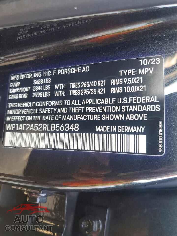 PORSCHE MACAN 2024 - WP1AF2A52RLB56348