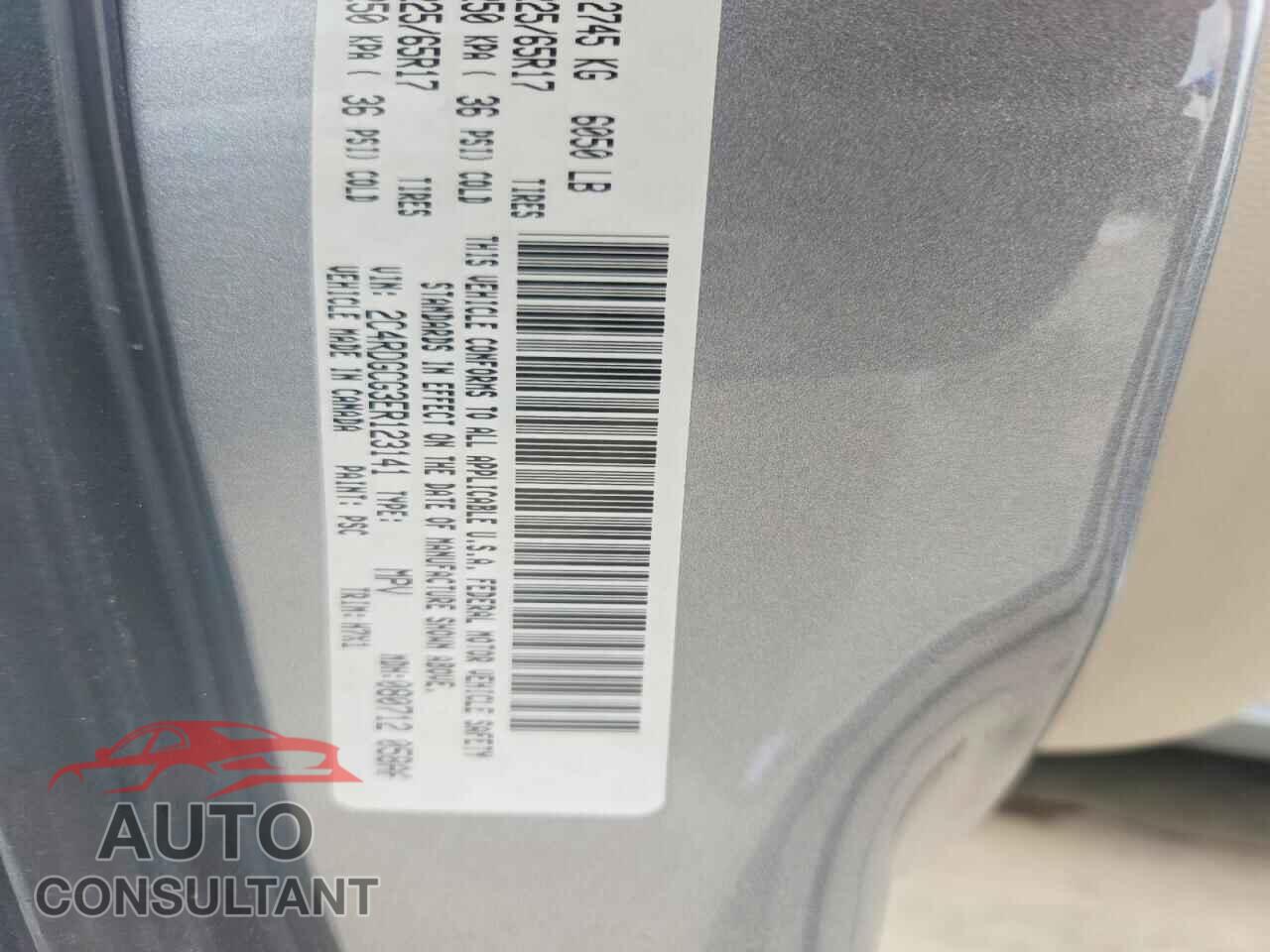 DODGE CARAVAN 2014 - 2C4RDGCG3ER123141