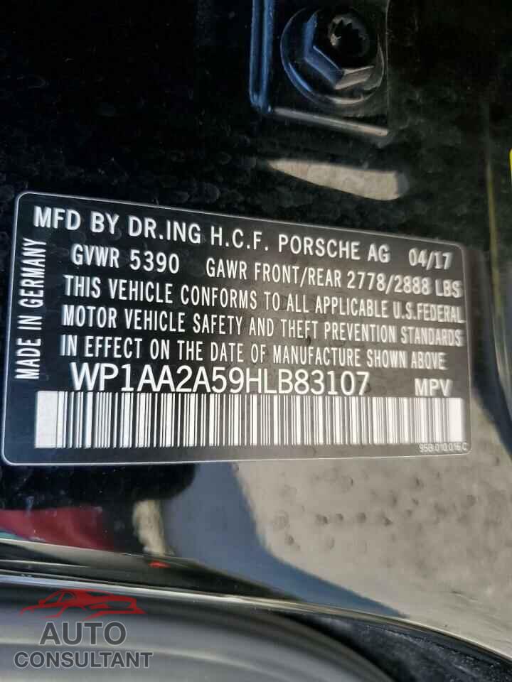 PORSCHE MACAN 2017 - WP1AA2A59HLB83107