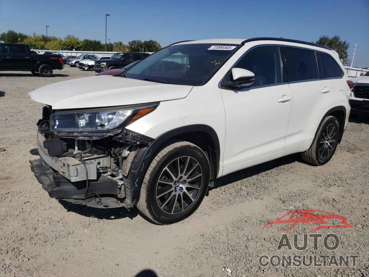 TOYOTA HIGHLANDER 2017 - 5TDJZRFH3HS515286
